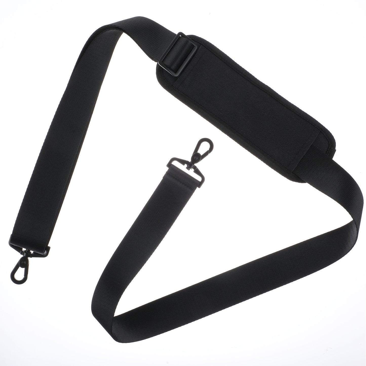 Wanmu 63 inch Shoulder Strap Adjustable Universal Duffle Bag Strap Replacement Soft Comfortable Crossbody Straps with Metal Hooks for Briefcase, Computer Messenger Bag, Laptop Case Luggage, Duffel, Ca