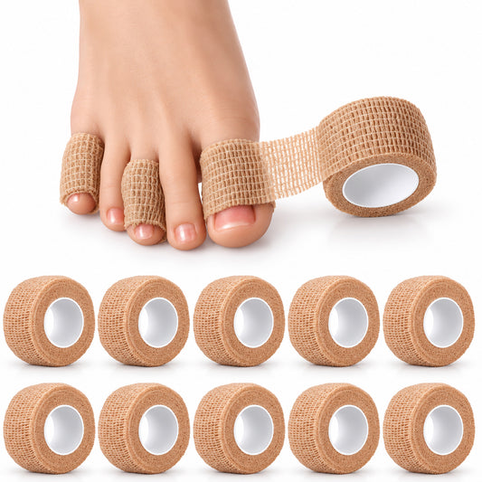 10 Rolls Broken Big Toe Little Toenail Protectors Toe Covers Guards Bandage