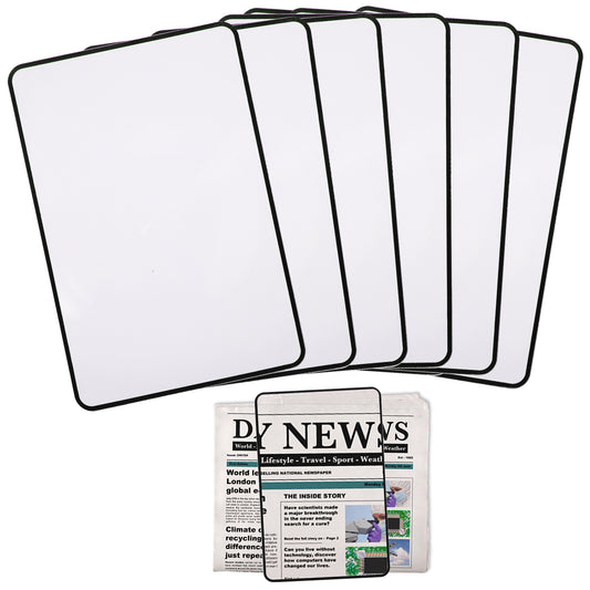 6 Pcs Lightweight Full Page Magnifier Rectangular Magnifying Sheet Clear Optical Fresnel Lens Provide Large Book Page Viewing Area for Reading Small Prints Maps People with Low Vision Elderly