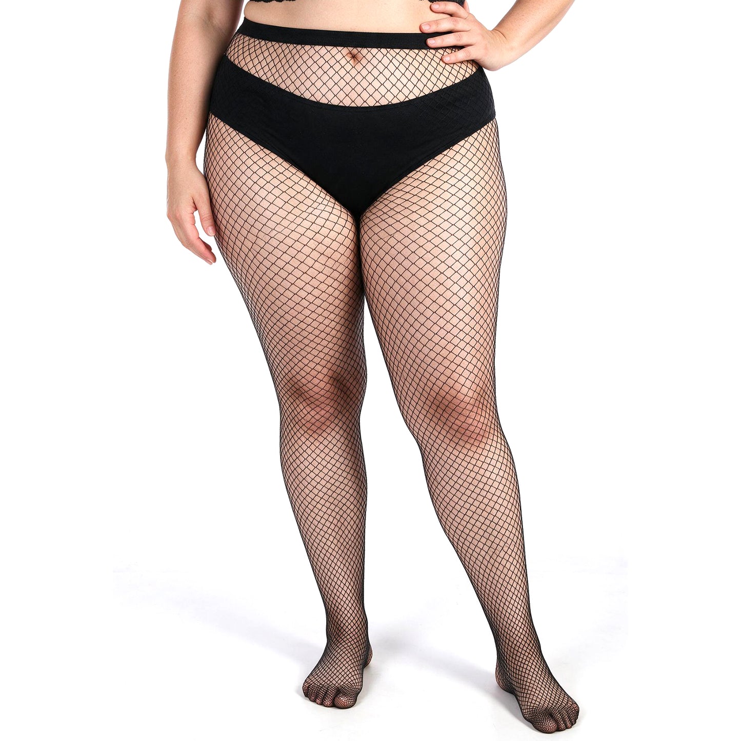 YUXIANLB Plus Size Fishnet Tight Mesh Stocking, Big Mesh Legging Pantyhose