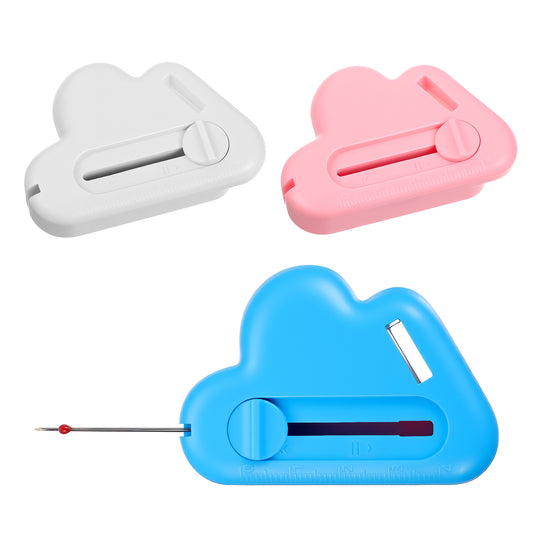 3Pcs Magnetic Seam Guide for Sewing Machine with Seam Rippers, Upgraded Multifunctional Polygonal Magnet Seams Hemmer Guide with Scale Stitch Remover Tool, Universal Sewing Accessories