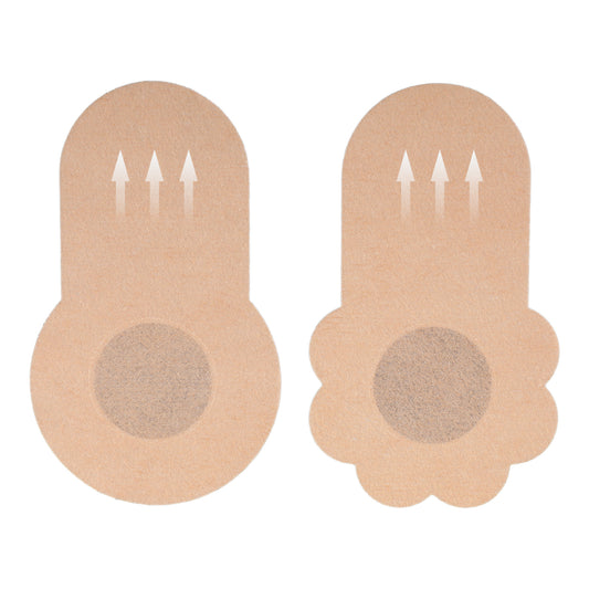 Sibba Pasties Nipple Covers with Lift 40 Pcs Disposable Breast Petals for Women Nude Invisibles Boob Tape Lifting Cover Nipless Sticky Bra Inserts