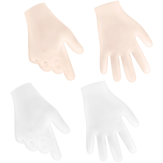 Sibba 2 Pairs Silicone Moisturizing Gloves Spa Gel Hydrating Gloves Women's Hand Care Gloves, Anti Slip Aloe Lotion Gloves for Repairing Dry Hand, Calluses, Cracked Heels and Softening Rough Skin