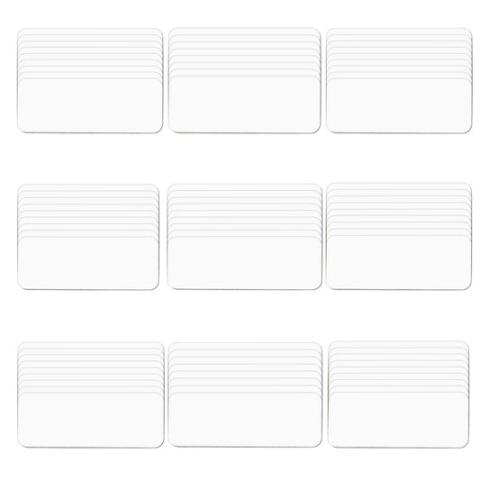 Dimeho 54 Pcs Magnetic Dry Erase Labels Reusable Strips Classroom Name Plate Tags Writable Blank Magnet Cards Erasable Fridge Memo for Refrigerator Whiteboards Locker Shelf Crafts