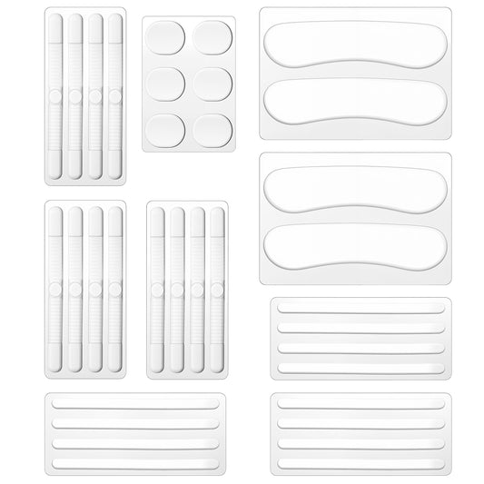 34 Pcs Shoe Strap Silicone Grip High Heel Sandals Gel Protector Strips Anti Slip Cushion Inserts Pad Sling Backs Foot Support Sticker for Sports Sneakers Women Men