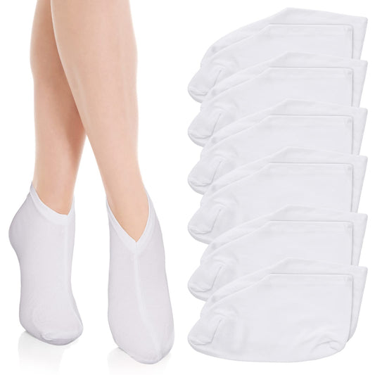 Sibba 6 Pairs Moisturizing Socks Overnight, Spa Socks, Lotion Moisturizing Socks Spa Overnight Absorbing for Dry Cracked Feet