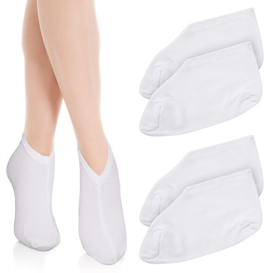 Sibba 2 Pairs Moisturizing Socks Overnight, Cosmetic Moisturizing Socks for Women and Men, Lotion Moisturizing Socks Spa Overnight Absorbing for Dry Cracked Feet