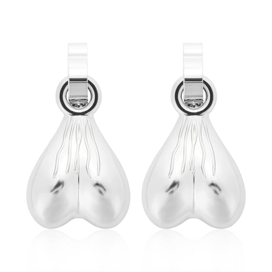 WLLHYF 1 Pair Shoe Charms Christmas Nuts Shoe Noticeable Clips Balls Charm Novelty Fun Unique Personality Shoe Decoration Accessories for Women Men (Silver)