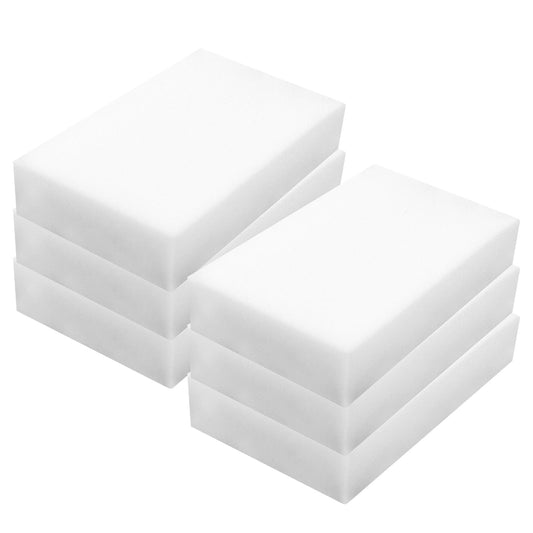 COMNICO 6PCS Magic Eraser Sponge Cleaning Supplies Scrub Dish Dust Products Cleaner Professional Commercial Scrub Sponge for Kitchen Bathroom Bathtub Toilet Sink Furniture Floor Wall (6)