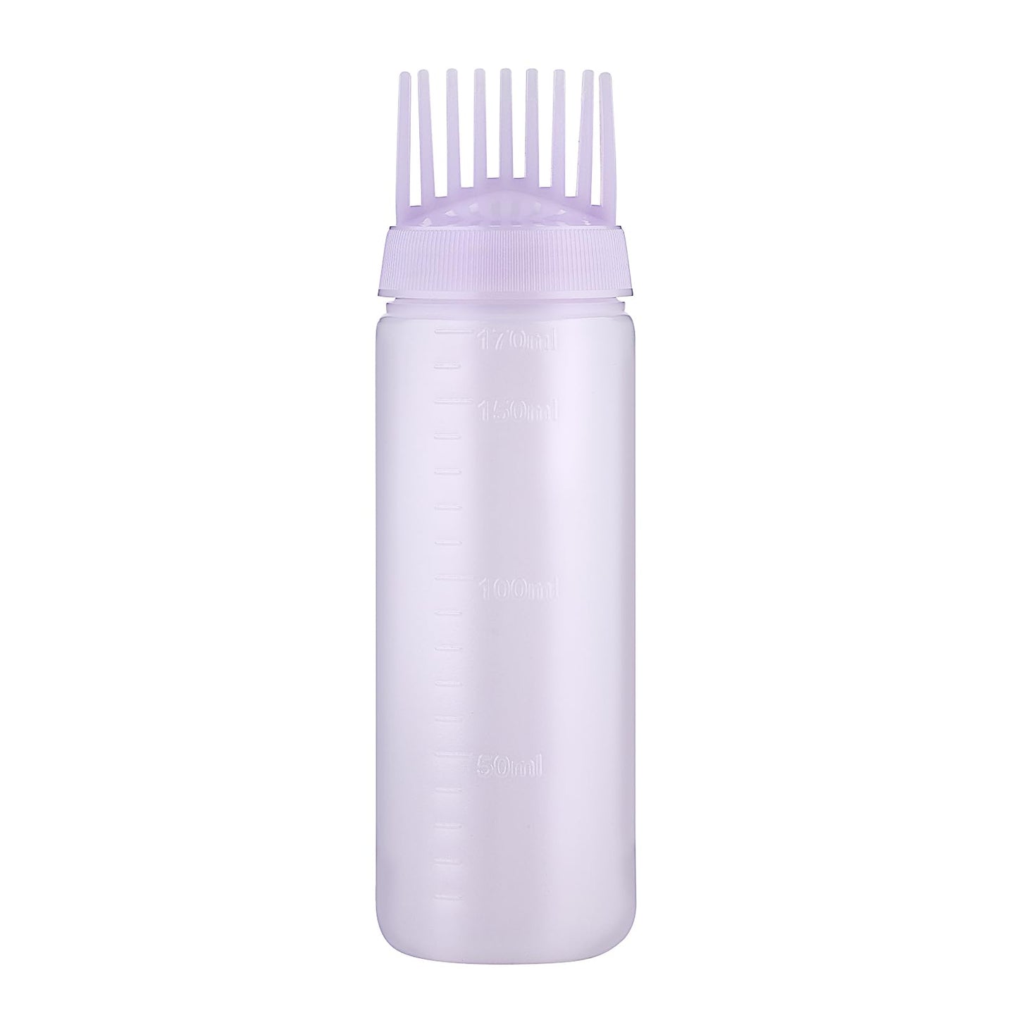 Root Comb Applicator Bottle, 6 Ounce Hair Oil Applicator Applicator Bottle for Hair Dye Bottle Applicator Brush with Graduated Scale, Profssional Brush Applicator Comb Dye and scalp treament essential
