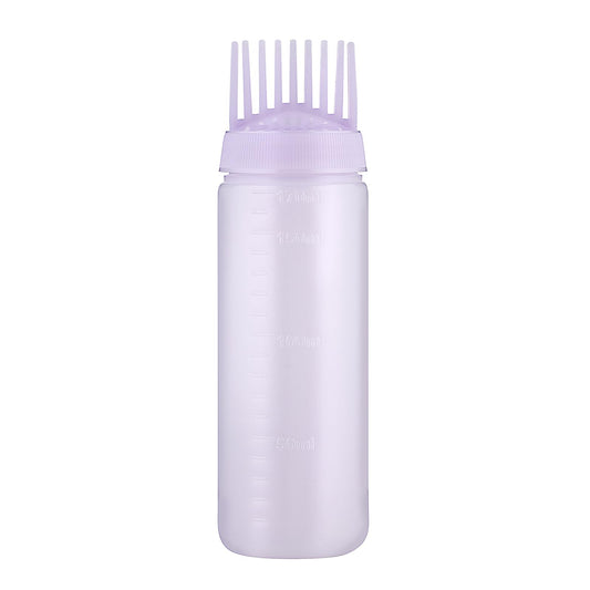 Root Comb Applicator Bottle, 6 Ounce Hair Oil Applicator Applicator Bottle for Hair Dye Bottle Applicator Brush with Graduated Scale, Profssional Brush Applicator Comb Dye and scalp treament essential