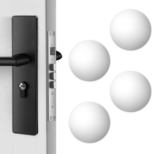 Dimeho 4 PCS Door Stoppers Silicone Wall Door Handle Stoppers Protectors Door Knobs Wall Guards with Strong Back Adhesive Shock Proof Door Handle Bumper for Office Home (1.96inch)