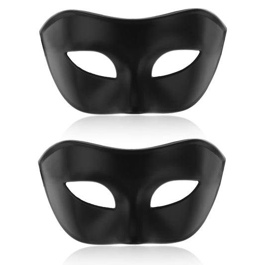 Sibba 2 Pieces Venetian Masks Masquerade Mask for Men Carnival Venetian Eye Mask Mardi Gras Masks Halloween Costume Plastic Half Face Mask for Masked Ball Fancy Dress-Up Party Accessories Cosplay