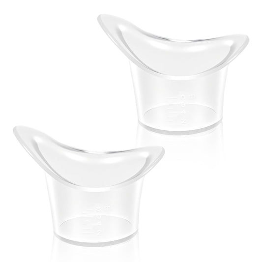 2pcs Silicone Eye Bath Cup Eye Wash Soft 10ml Portable Eye Bath Eye Care Tool Reusable Eye Bath Eye Cleaning Tool for Glasses Care Soothing Tired
