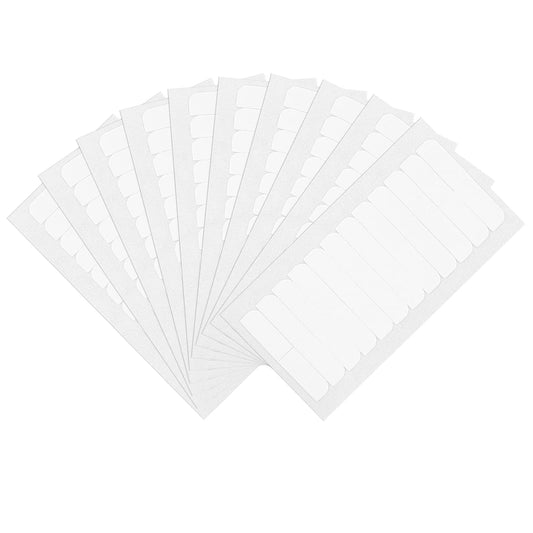 Sibba 120Pcs Hair Extension Tape Tabs Double Sided Adhesive Hair Tape for Human Hair Weft Wig Hairpiece Replacement Toupee Tapes Beauty Tool (4 x 0.8cm, White)
