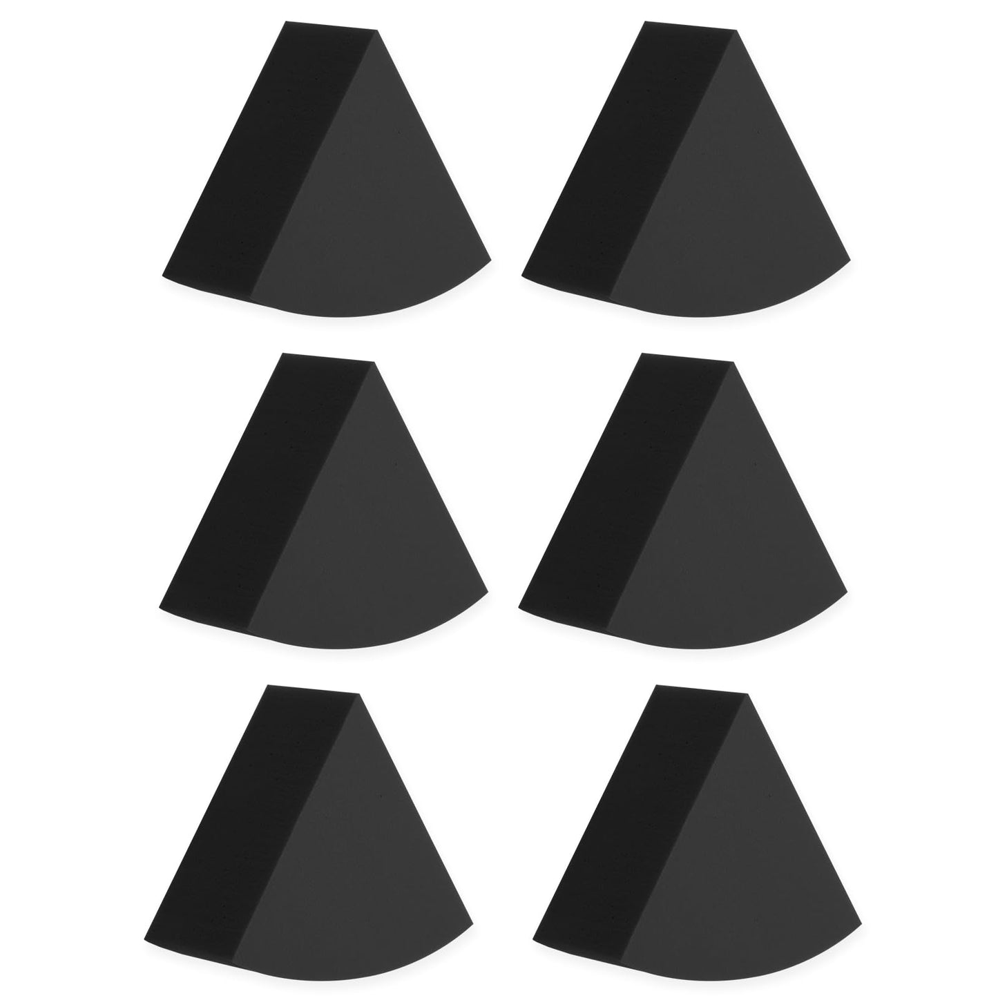 Sibba Makeup Sponge 6 PCS Sponges For Foundation Make Up Face Cosmetic Blending Applicator Mini Coverage Beauty Blender Small Eye Eyeshadow Pad Nail Painting Set Precision Application(black)