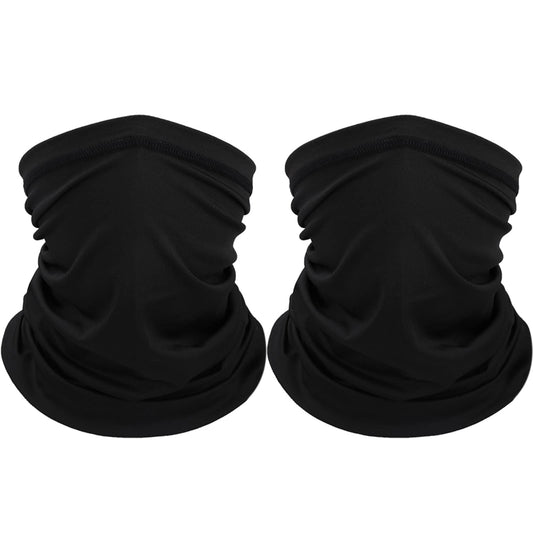 Sibba Masks Neck Face Gaiter 2 Pieces Winter Coverings Warmer Scarf Bandanas Head Black Multifunctional Headwear Hats Novelty Anime Breathable Sun Mask Sports Outdoors Recreation Clothing Men