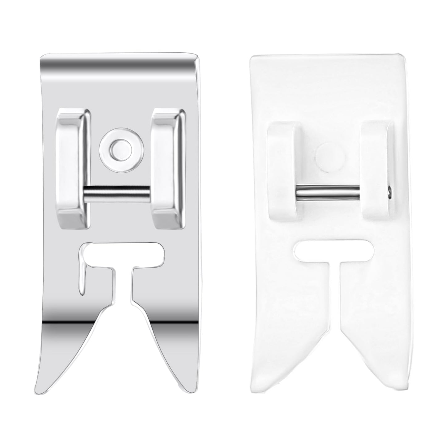 Dimeho 2 Pcs Zigzag Foot Universal Purpose Straight Stitch Sewing Machine Foot Foot Snap Zig Zag Presser Compatible with Singer Brother Janome Kenmore Babylock Most Domestic Sewing Machines