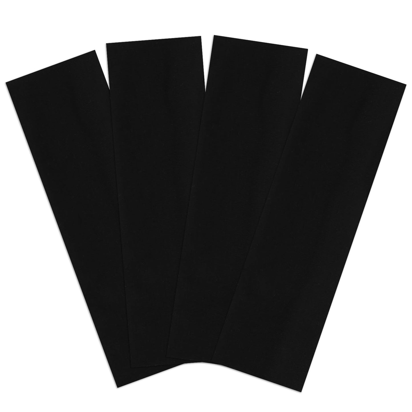 YUXIANLB Sport Headbands for Women's Hair No Slip, 4 Pack Fashion Sports Elastic Sweat Hairbands, Soft Cotton Cloth Stretchy Thick Headbands for Women Girls Yoga Running Hair Accessories (Black)
