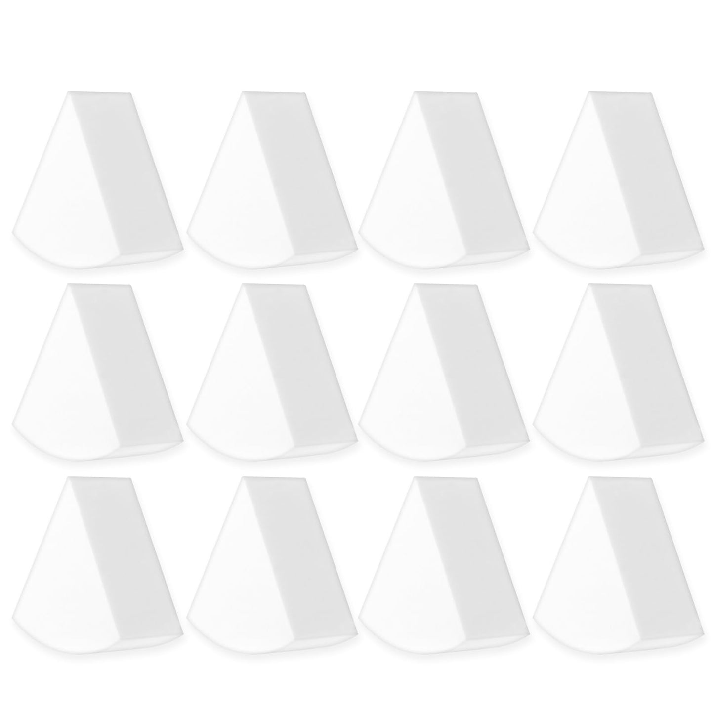 Sibba Makeup Sponge Face Foundation Powder Puff 12 Pieces Beauty Blender Applicator Nail Paint Blending Holder Triangle Foam Cleansing Set Mini Pads Conceal Cosmetic Smoothing Cover Make Up