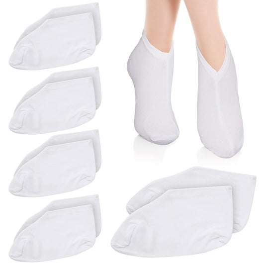 Sibba 5 Pairs Moisturizing Socks Overnight, Cosmetic Moisturizing Socks for Women and Men, Lotion Moisturizing Socks Spa Overnight Absorbing for Dry Cracked Feet