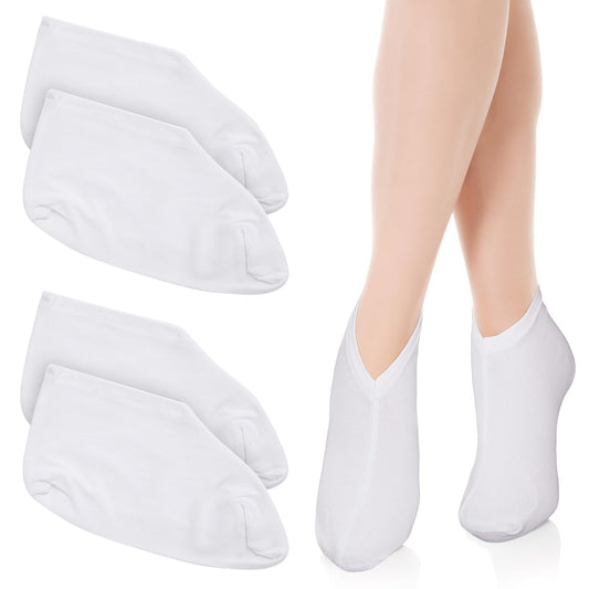 2 Pairs Moisturizing Socks Overnight, Lotion Socks for Dry Feet, Cosmetic Therapy Socks, Spa Absorbing Socks for Soft Foot Care, Spandex Moisture Enhancing Socks for Women and Men