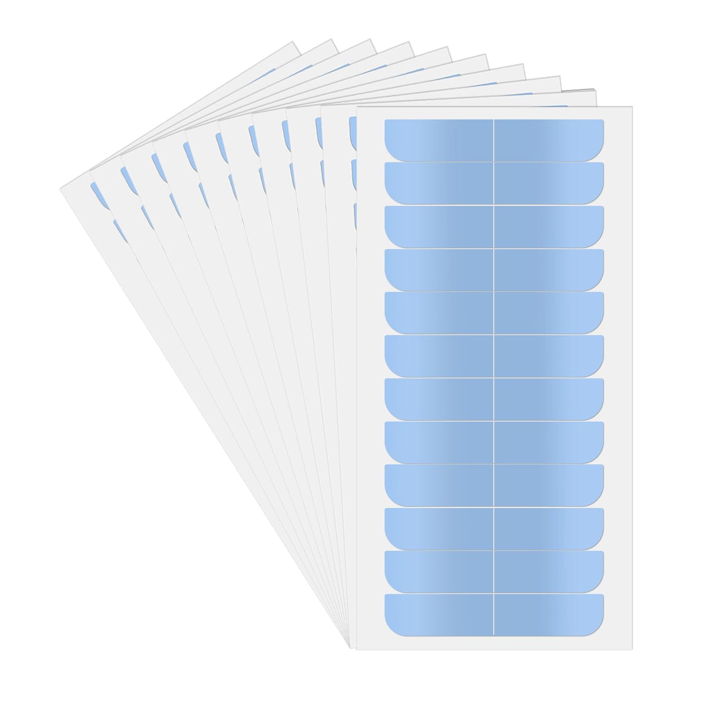 Dimeho 240 Pcs Hair Extension Tape Double Sided Adhesive Replacement Tabs Invisible Waterproof Front Wig Tape No Residue Human Hair Extensions Beauty Supplies(Blue)