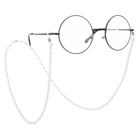 Sibba 2 Pcs Glasses Strap Holder Eye Around Neck Eyeglasses Mask Anti-slip Buckle Chain Sunglasses Beaded Lanyard Stylish Straps Eyewear Necklace String Men Women Accessories