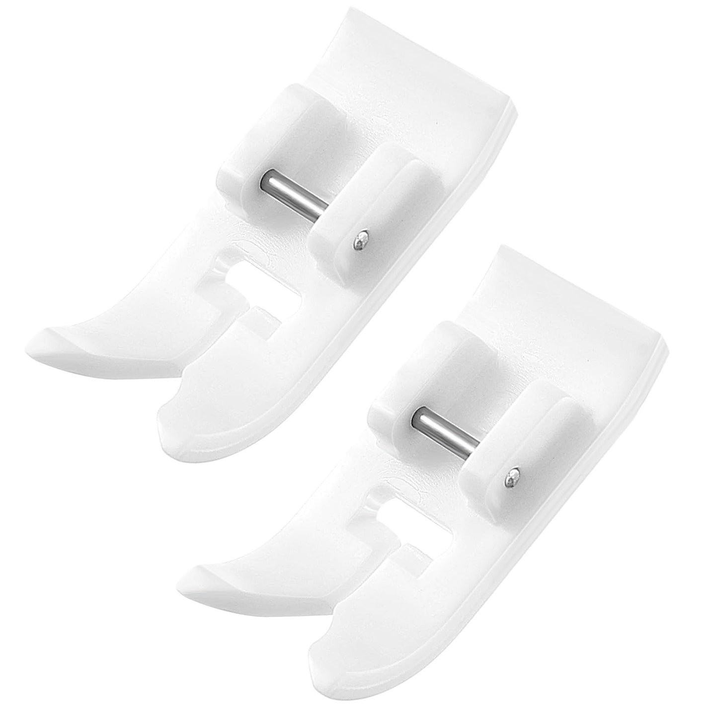 2 PCS Universal Snap-On Zig Zag Foot Multifunctional Plastic Sewing Machine Feet for Low Shank Brother, Janome, New Singer Domestic Sewing Machines Accessories