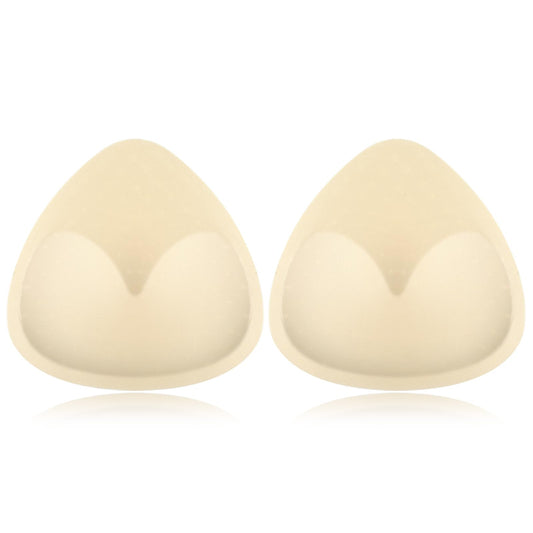 COMNICO 1 Pairs Bra Pad Inserts Breathable Triangle Bra Sewn Padded Removable Breast Enhancers Pads for Women Girls Any Cup Cover Bra (Skin color)