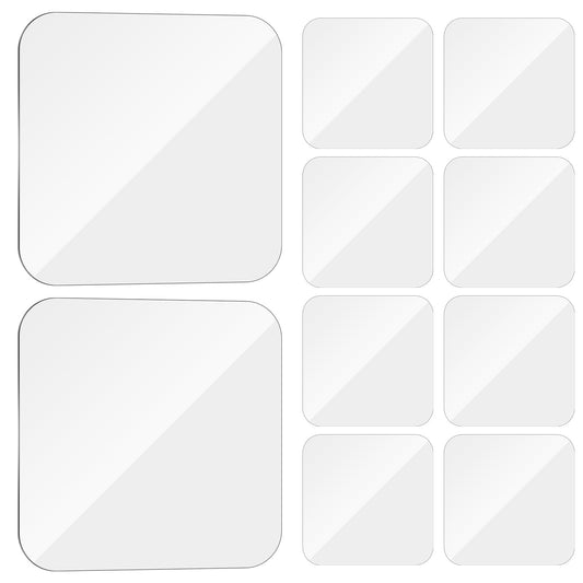Sibba 10PCS Double Sided Adhesive Pads for Mounting, 2.36in Nano Two Sided Pre-Cut Squares Tape, Sticky Tack Double Tape for Walls Hanging, Decor, Photos, Posters(60mm)