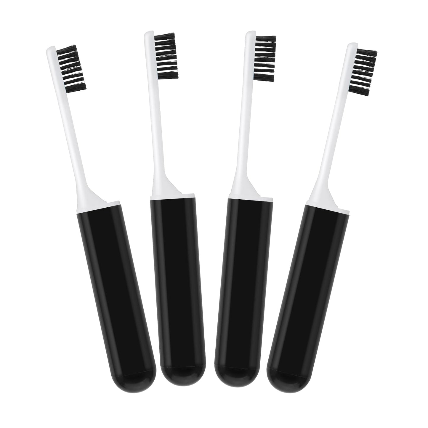 Sibba Manual Toothbrush Containers Set Mini Portable Tooth Brushing Kit Folding Case Individually Wrapped Soft Tiny Brush Cover Camping Travel Home Supplies Sensitive Teeth Dental Toiletries