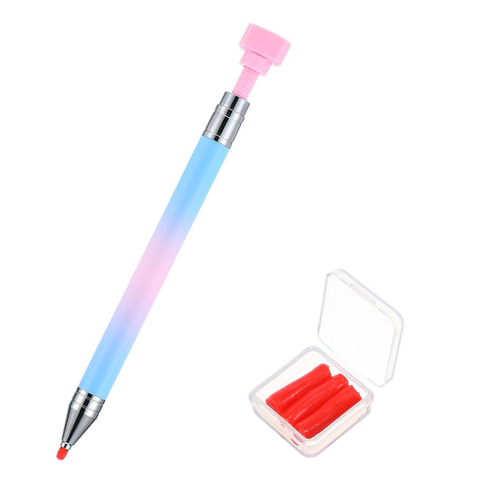 Rhinestone Picker Tool Rhinestone Picker Wax Pen Rhinestones Pen Applicator Refillable Wax Pens Diamond Art Painting Pens with 3 Waxs Refills, Rhinestones Applicator for Diamond Arts Nail DIY Craft
