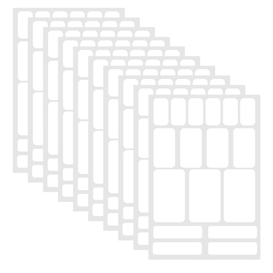 COMNICO 170Pcs Removable Labels Waterproof Blank Sticker Food Labels for Storage Bins Kitchens Organizing Water/Oil/Tear Resistant Adhesive Name Label Stickers Food Containers Jars Desk Items Bottles