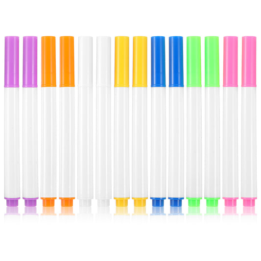 14 Pcs Markers for LED Note Board with Colors Neon Dry Erase Markers Color Marker Pens Acrylic Board Neon Marker Compatible with Light Up Acrylic Drawing Message Boards and LED Writing Boards