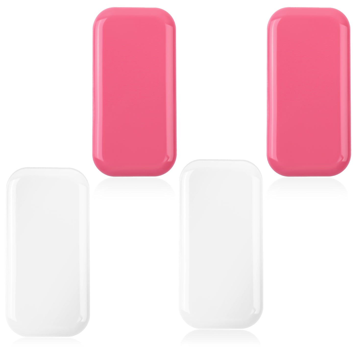 COMNICO 4PCS Silicone Lash Pads Reusable False Eyelash Holder Pallet for Eyelash Extensions Loose Lash Sticky Washable Grafting Gasket Pallet Tools for Women and Lash Extension Supplies Tools