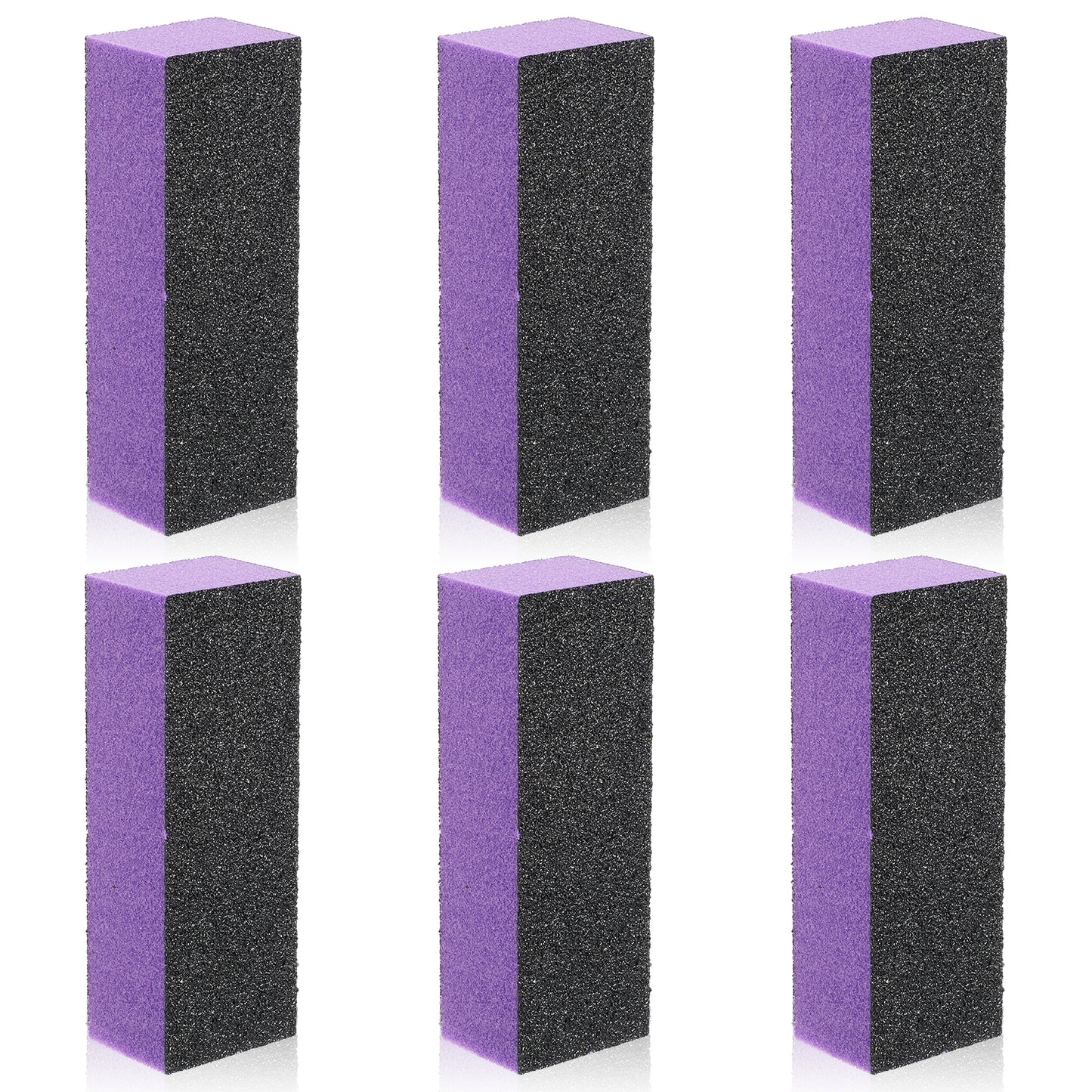 COMNICO Nail Buffer Block, 6Pcs Nail Shine Buffer Blocks Files Smooth Buff Shine Professional Nail Files Polisher Rectangular Buffing File for Acrylic Nail Art Kit Manicure Tools