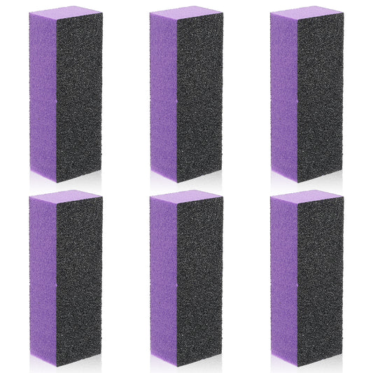 COMNICO Nail Buffer Block, 6Pcs Nail Shine Buffer Blocks Files Smooth Buff Shine Professional Nail Files Polisher Rectangular Buffing File for Acrylic Nail Art Kit Manicure Tools