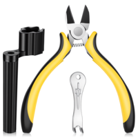 FNANJWQ 3 Pieces Guitar Repair Kit, Professional Guitar Repairing Maintenance Tools Guitars Tool Kit including 2 in 1 String Winder, String Cutter and Pin Puller for Acoustic Electric Bass