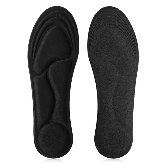 Sibba 2 Pairs Memory Foam Insoles, Insoles for Men and Women Full-Foot Responsive Cushioning Trimmable Orthotic Shoe Inserts Plantar Fasciitis Insole, Arch Support Inserts for Foot Health