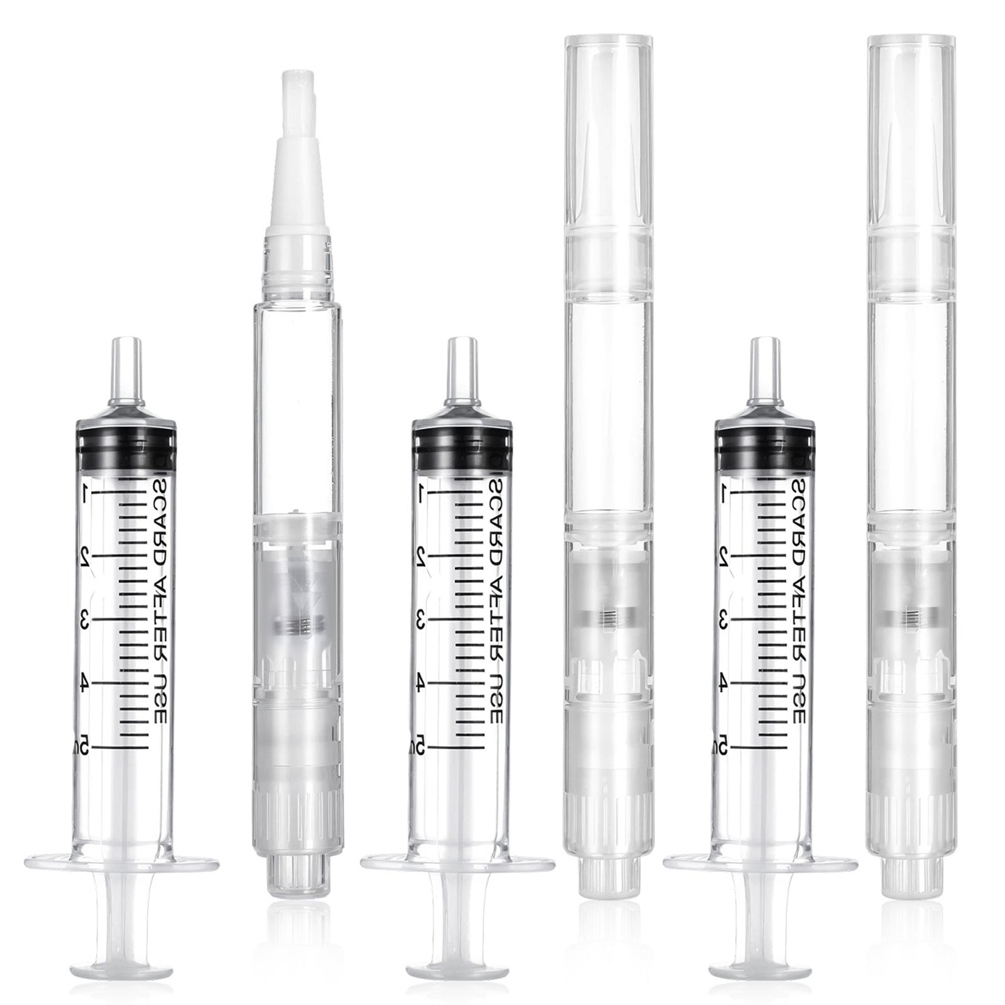 Sibba 6 PCS Refillable Touch Up Paint Brushes 3ml Fillable Touch up Paint Pen Precise Application Brush Pens Tool for Drywall Walls, Furniture, Cabinets, Window, Floor, Stains Scratches Repair