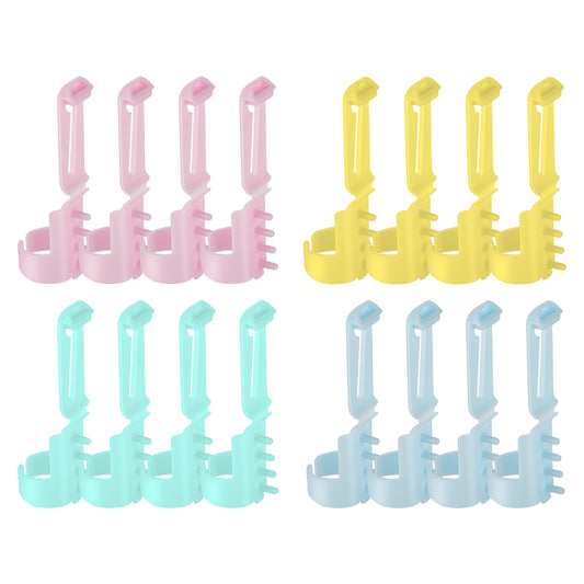 16pcs Yarn Guide Finger Holder Knitting Thimble Tool Plastic Yarn Guide Separated Tools Crochet Ring Crochet Finger Yarns Holder Crochets Tension Ring for Crocheting Knitting Crafts Accessories