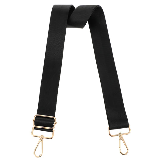 Sibba Wide Shoulder Strap Adjustable Replacement Belt Luggage Straps Travel Purse Strap Gear Hook Practical Handbag Belt for Crossbody Canvas Bag Gymbag Women Men(Black)