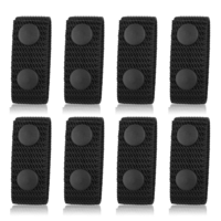 8Pcs Duty Belt Keepers Security Tactical Belt Keepers with Double Snaps Double Snaps Belt Keepers for 2"-2.25" Wide Belt Police Duty Belt Law Enforcement Accessories for Security Military Equipment