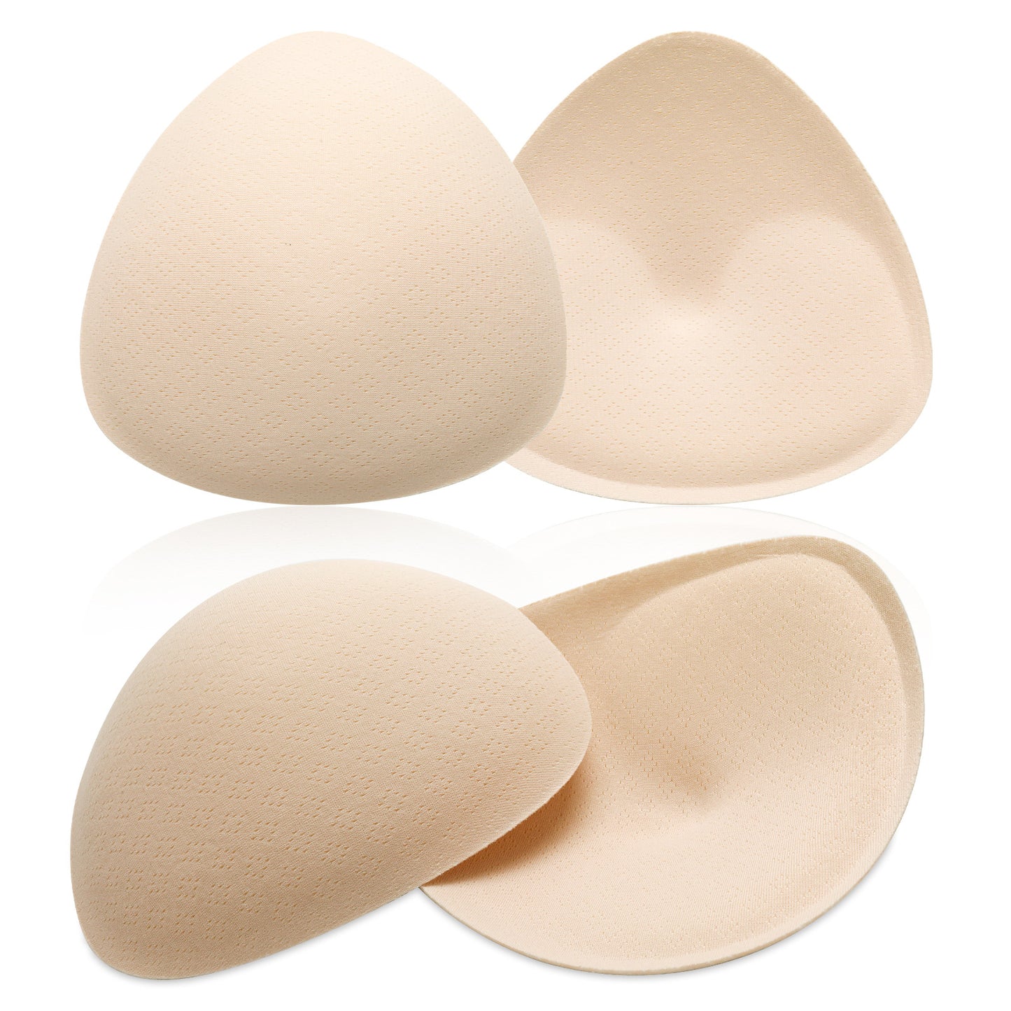 ElevateTech Bra Pads Inserts, 2 Pairs Breathable Breast Enhancers Removable Soft and Comfortable Bra Pads for Women Bikini Sports Bras Any Cup Cover