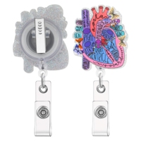 Wanmu Nurse Badge Reel, Retractable Cute Badge Reels Nursing, Medical Assistant Badge Accessories, Funny Badge Cclip & Holder for Doctor, Student, Teacher, Office, Clinic
