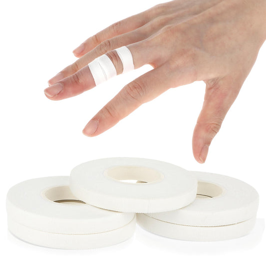 COMNICO Zinc Oxide Tape, Strong Adhesive Finger Tape White Athletic Tape 0.3” x 32 feet Sports Versatile Tape for Martial Arts, Climbing, Weight Lifting, Volleyball(5)