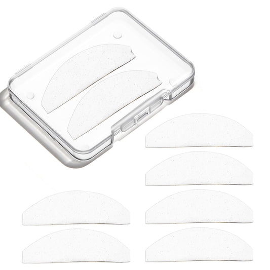 8 Pieces Eyelash Lifting Pads, Lash Lifting Pads, Only Korean Flat Eyelash Lifting Shields for Perming No. 1 Eyelashes, Softening, Ultra Thin, Sticky, Multiple Use as Eye Patches, Eyelash Lift Tape