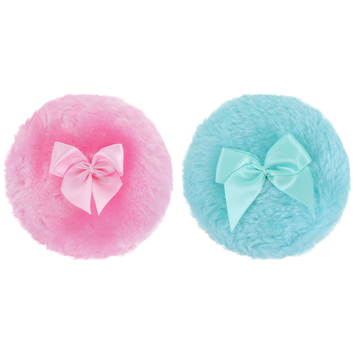 Sibba Large Fluffy Powder Puff, 4 Inch Ultra Soft Washable Reusable Velour Face Body Powder Puff Loose Powder Puffs Wet Dry Makeup Tool (Green)