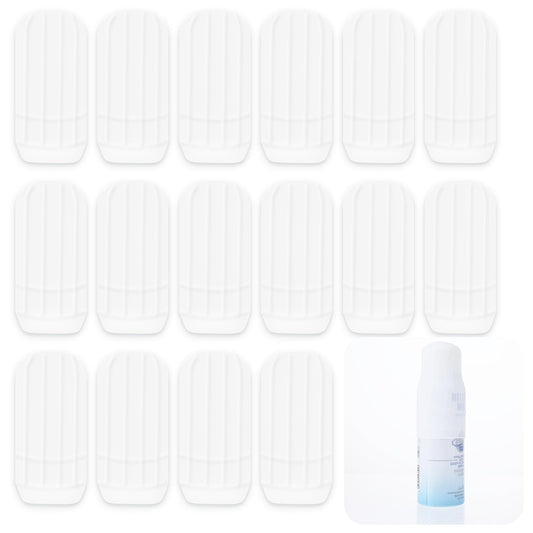 Dimeho 16 Pcs Elastic Sleeves for Leak Proofing Travel Essentials Silicone Bottle Covers Reusable Leak Proof for Travel Container Luggage Travel Size Toiletries Accessories for Women Men